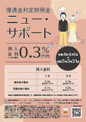 優遇金利定期預金 <br>ニュー・サポート