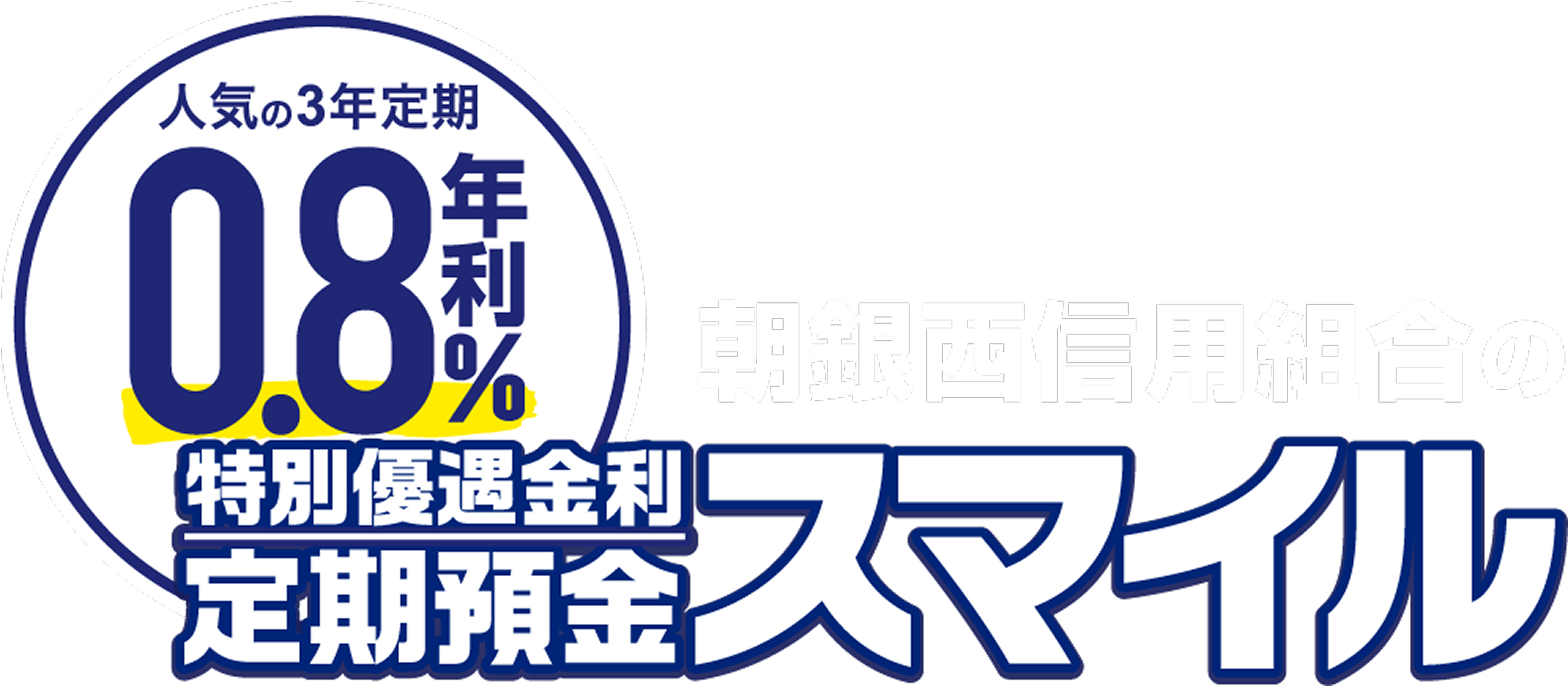 年利0.8%の定期預金は朝銀西信用組合の